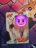 Misty Pokemon Custom Glow Waifu card Spicy Feet Art