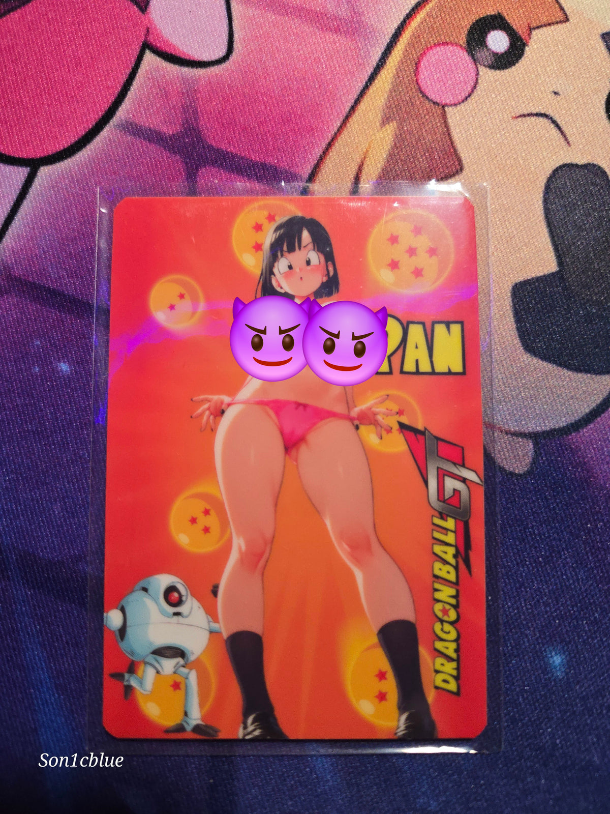 Pan Dragon Ball GT Custom Glow Waifu card Fan Art
