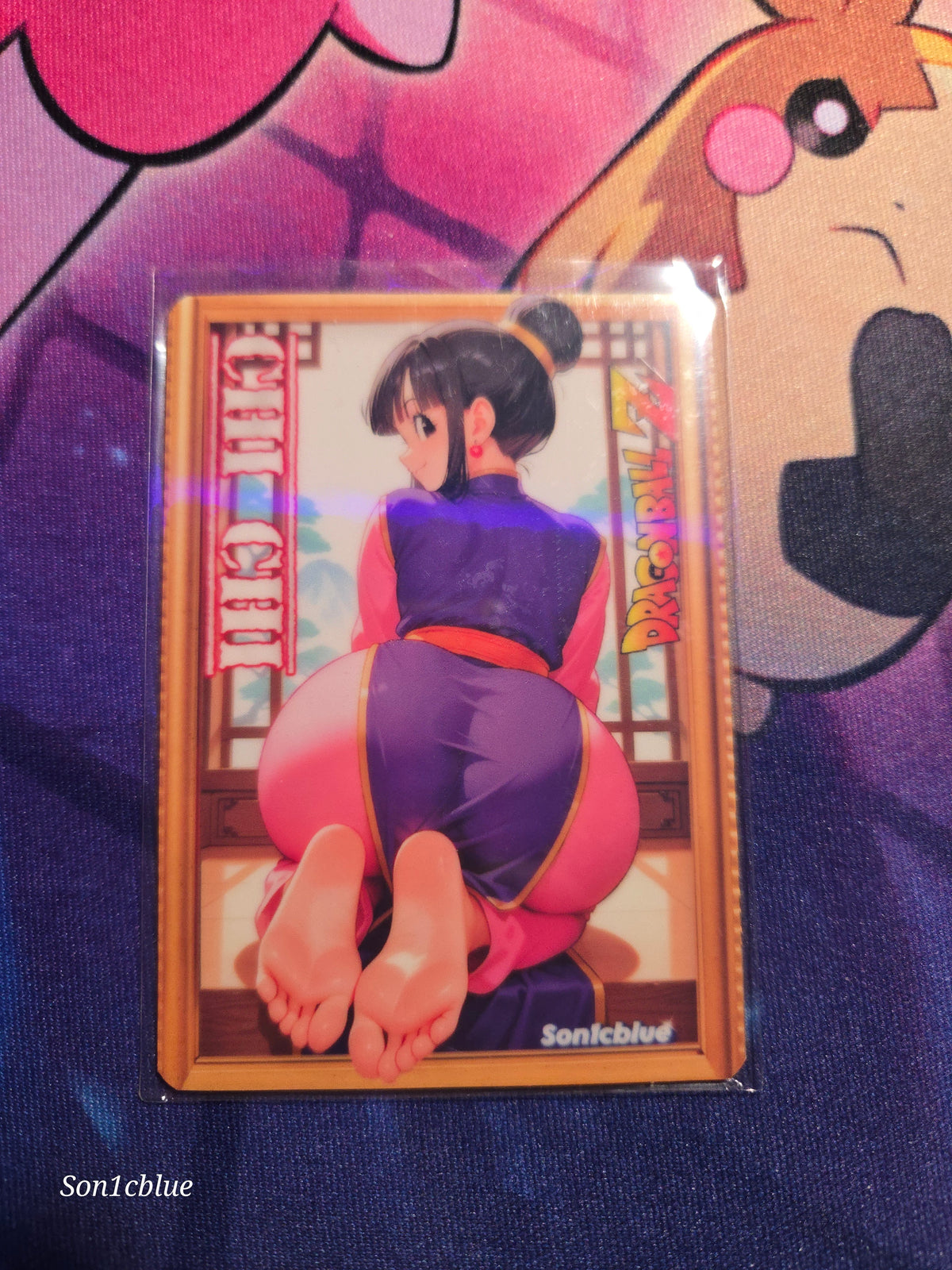 Chi-chi Dragon Ball Z Custom Glow Waifu card Feet Art