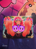 Mitsuri Kanroji Demon Slayer Custom Glow Waifu card Feet Art  2