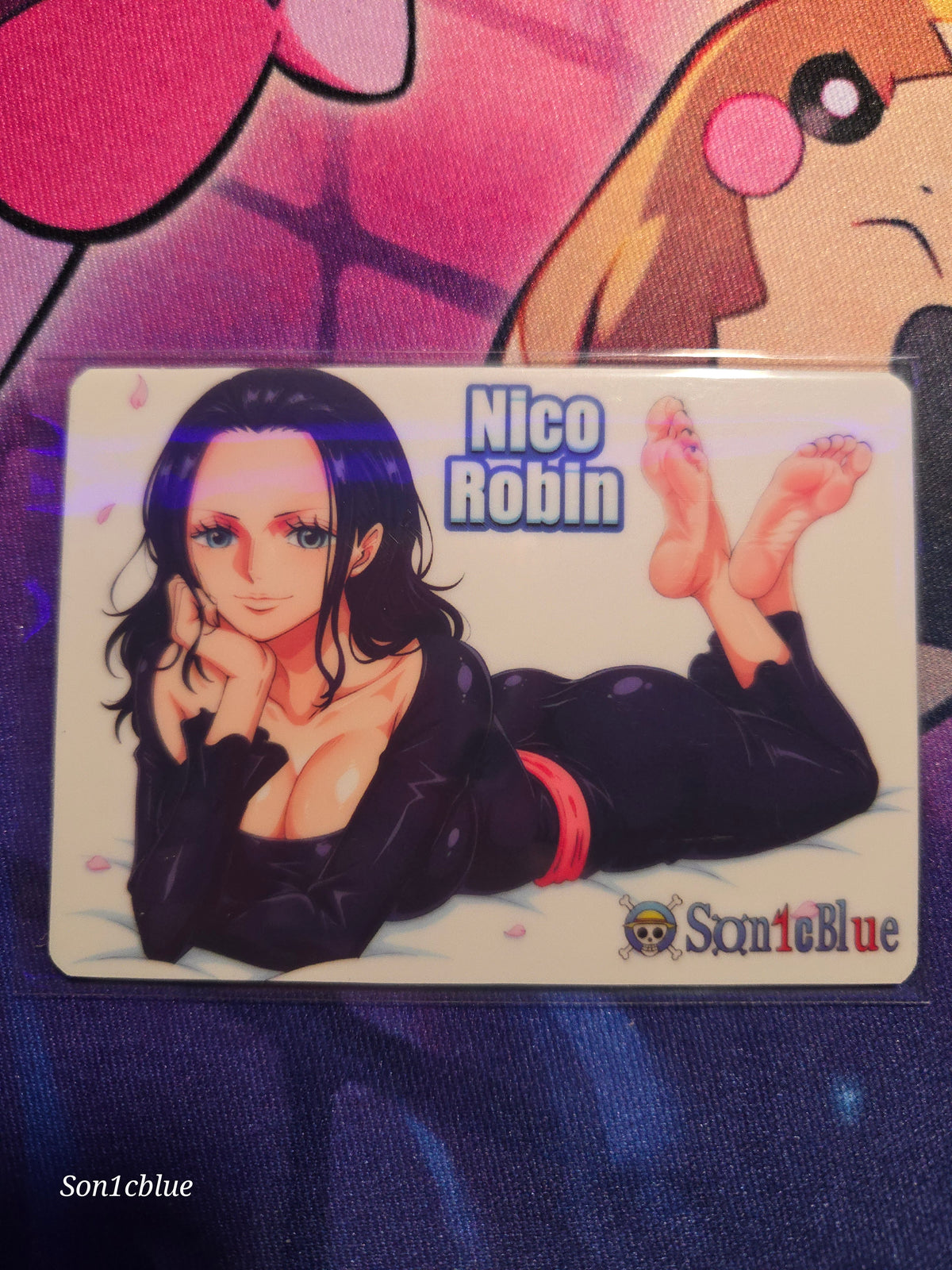 Nico Robin One Piece Custom Glow Waifu card Feet Art 2