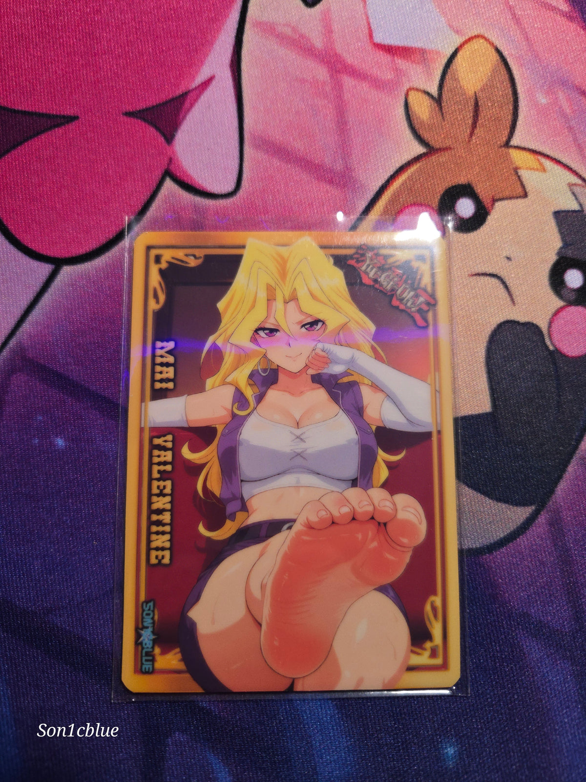 Mai Valentine Yu-Gi-Oh! Custom Glow Waifu card Feet Art
