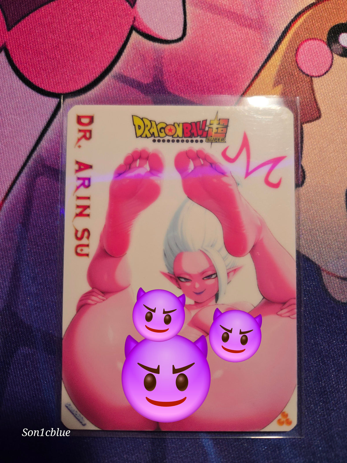 Dr. Arinsu Dragon Ball Daima Custom Glow Waifu card Spicy Feet Art