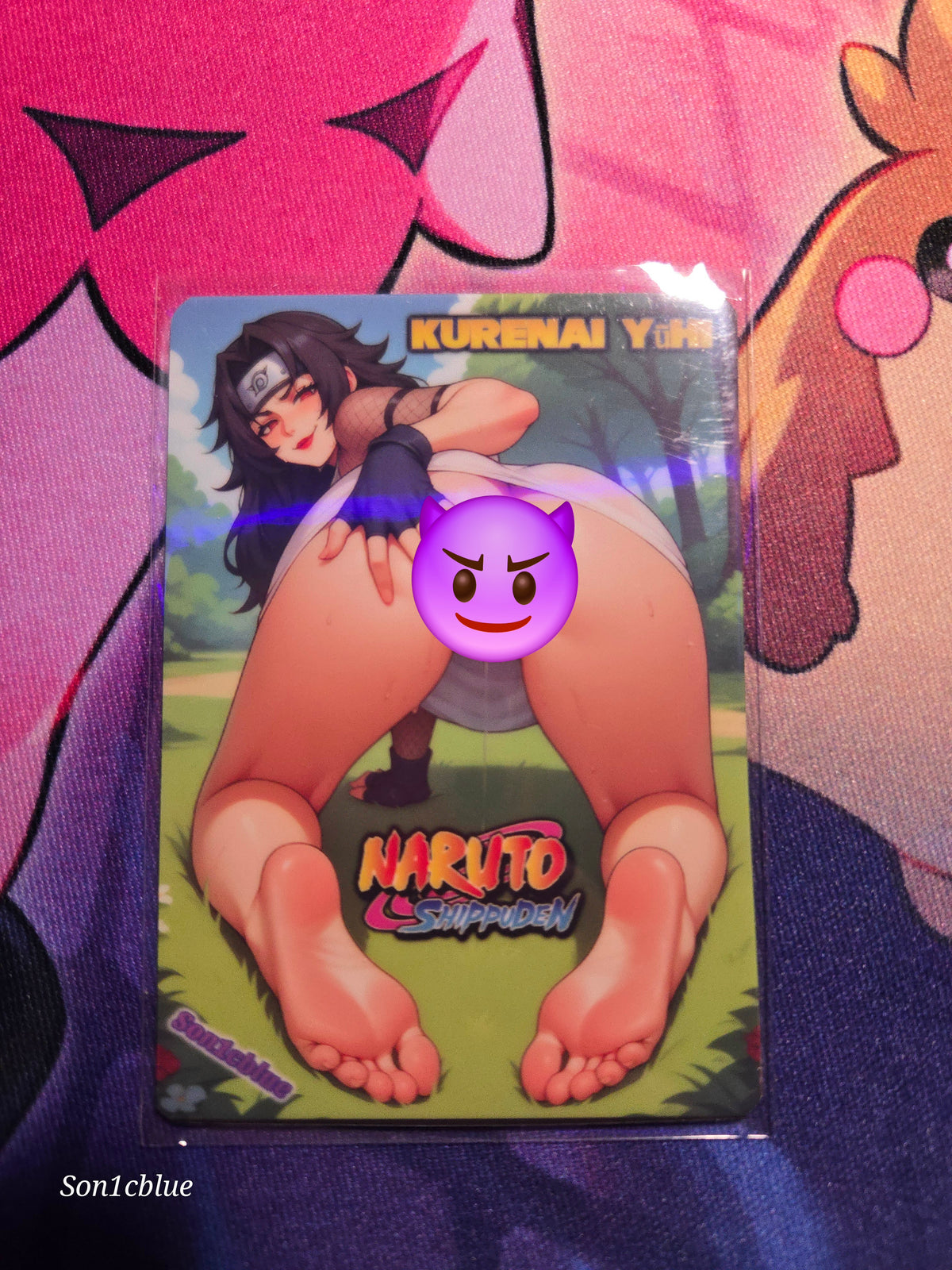 Kurenai Yuhi Naruto Custom Glow Waifu card Spicy Feet Art