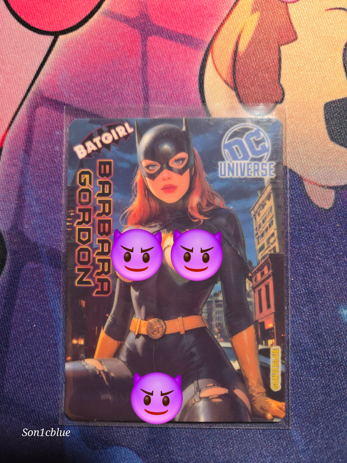 Barbara Gordon Batgirl DC Vixens Custom Glow Waifu card Spicy Fan Art