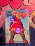 Kara Zor El Supergirl DC Vixens Custom Glow Waifu card Spicy Fan Art 2
