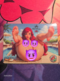 Ariel Custom Glow Waifu card Spicy Feet Art