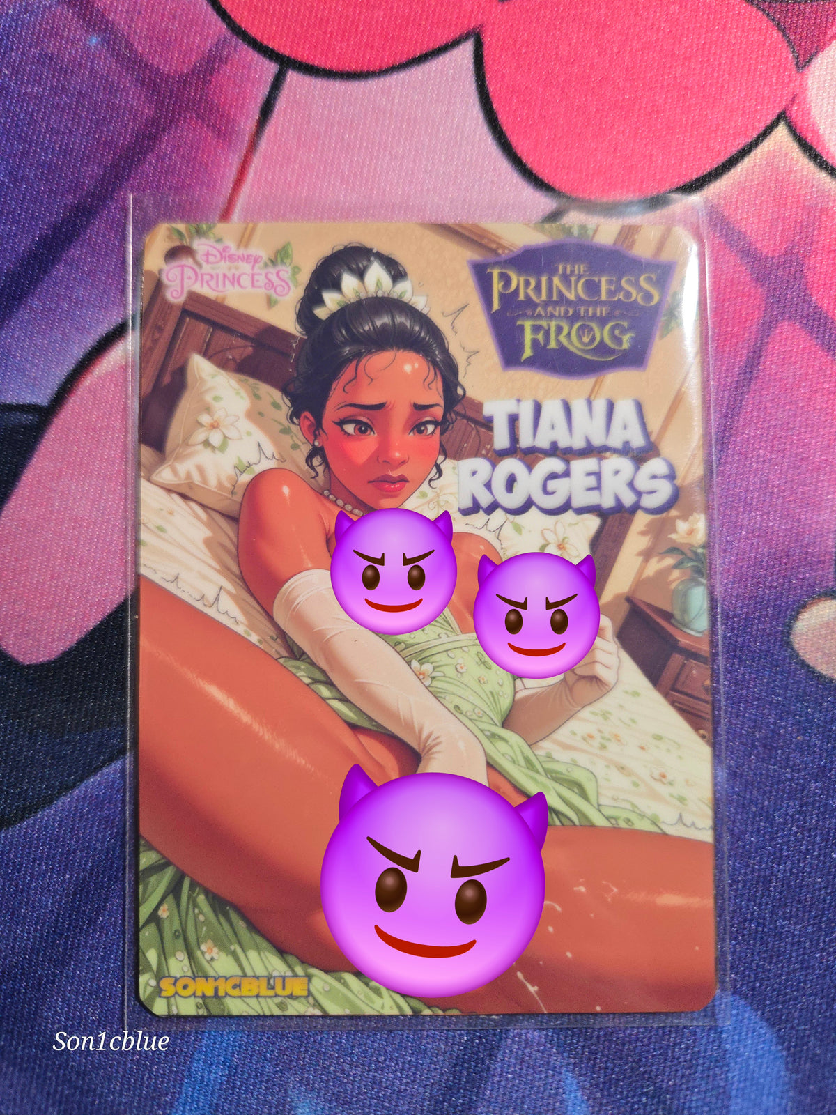 Tiana Rogers Princess and The Frog Custom Glow Waifu card Spicy Fan Art