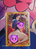 Snow White Custom Glow Waifu card Spicy Feet Art
