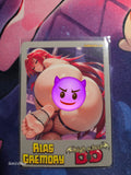 Rias Gremory High School DxD Custom Glow Waifu card Spicy Feet Art