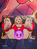 Orin The Red Baulders Gate Custom Glow Waifu card Spicy Feet Art