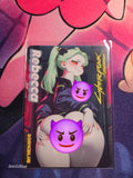Rebecca Cyberpunk Edgerunners Custom Glow Waifu card Spicy Fan Art