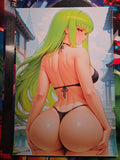 C.C. Code Geass Custom Waifu Poster 13x19 Fan Art