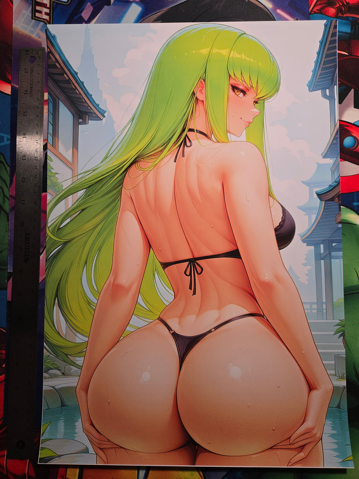 C.C. Code Geass Custom Waifu Poster 13x19 Fan Art