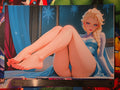 Elsa Frozen Custom Waifu Poster 13x19 Feet Art