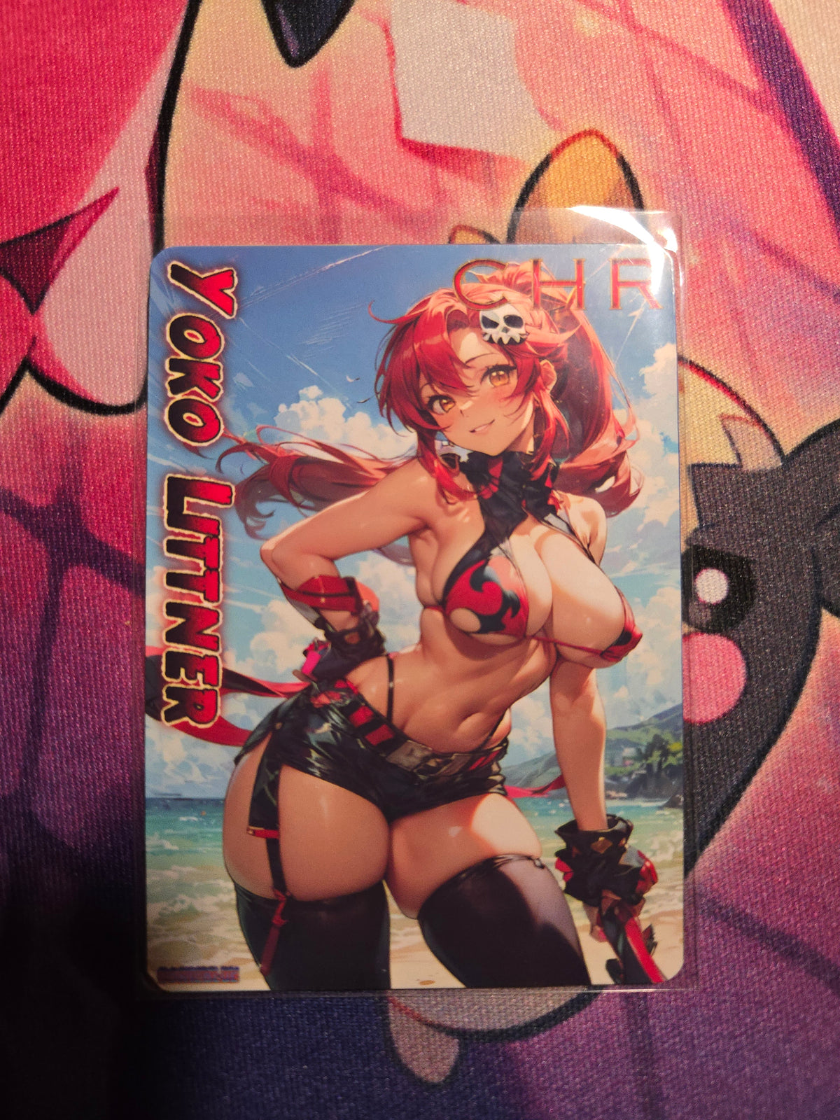 Yoko Littner Tengen Toppa Gurren Lagann Custom Non Glow Waifu card Fan Art