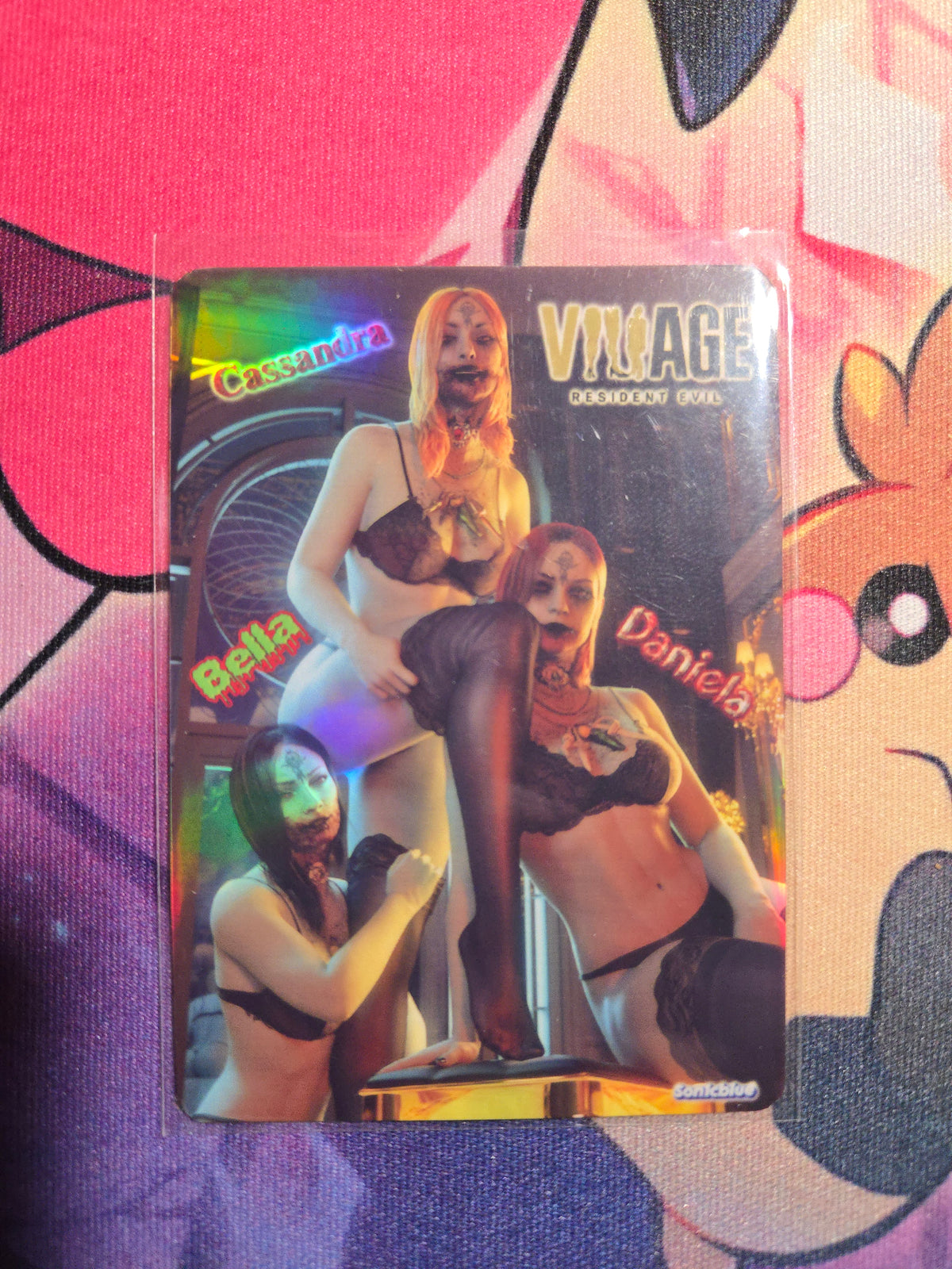Dimitrescu Sisters Custom Holo Non Glow Waifu card Fan Art
