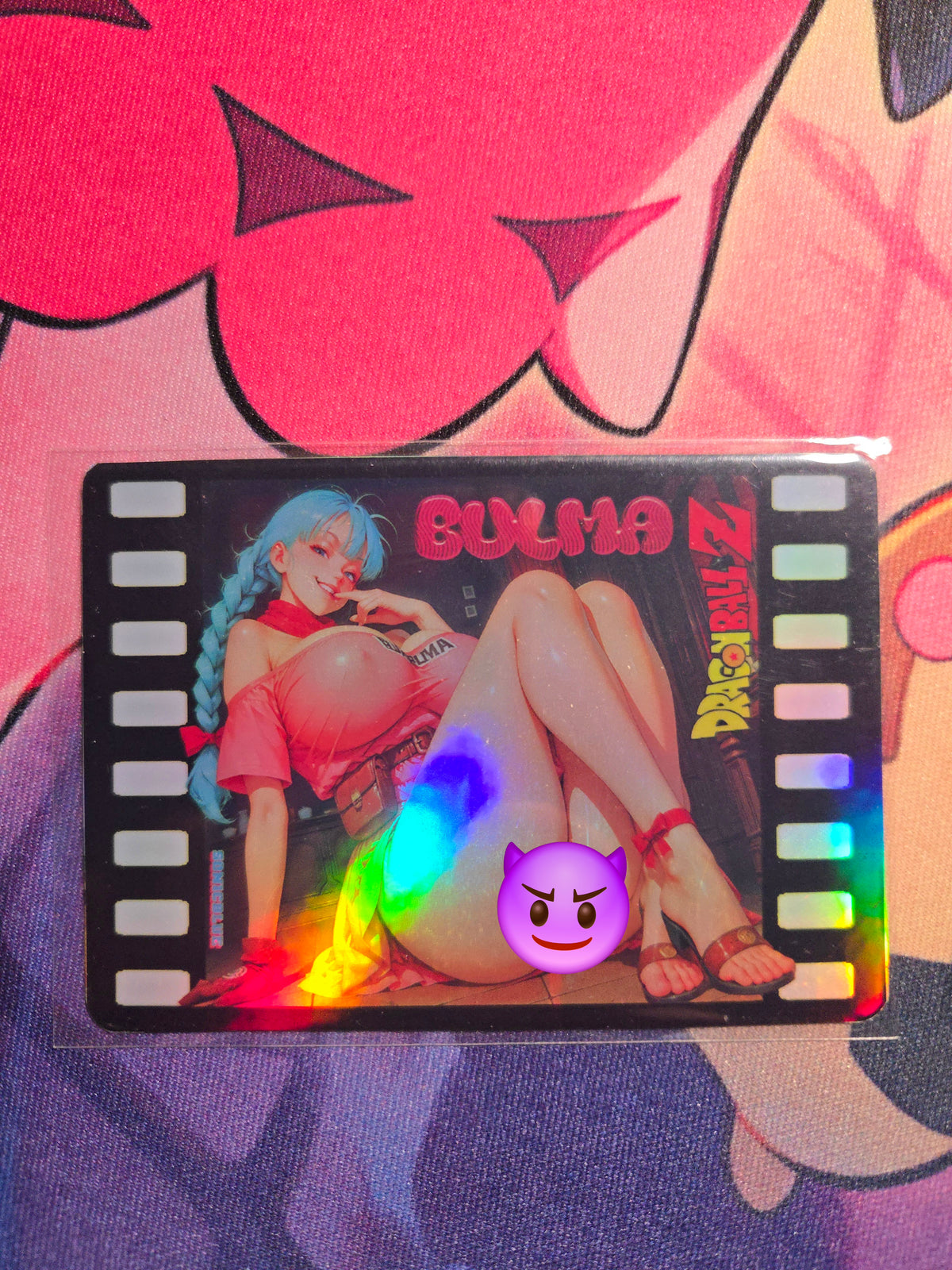 Bulma Dragon ball Custom Holo Non Glow Waifu card Spicy Feet Fan Art