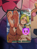 Jolyne Cujoh JoJo's Bizarre Adventure Custom Non Glow Waifu card Feet Art