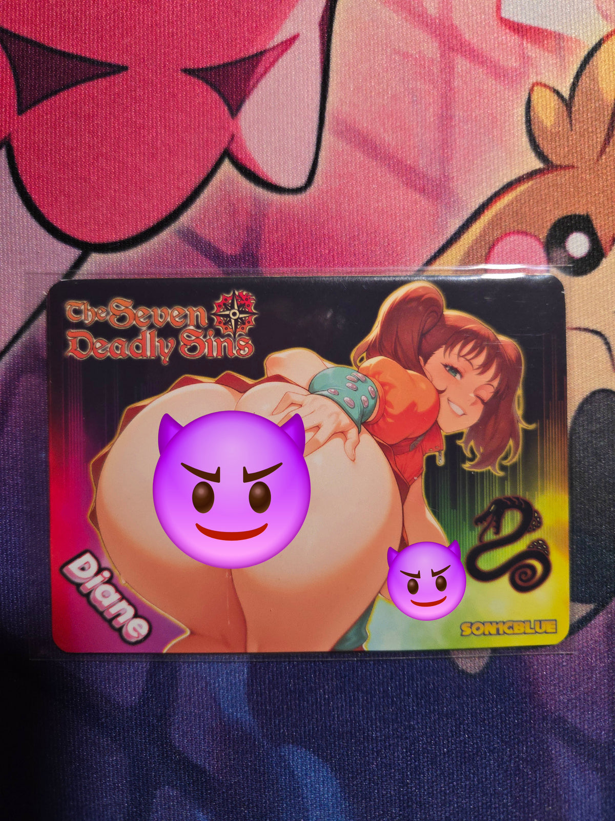 Diane The seven Deadly Sins Custom Non Glow Waifu card Spicy Fan Art