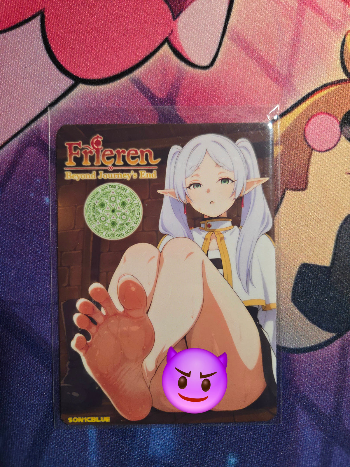 Frieren Custom Non Glow Waifu card Spicy Feet Art