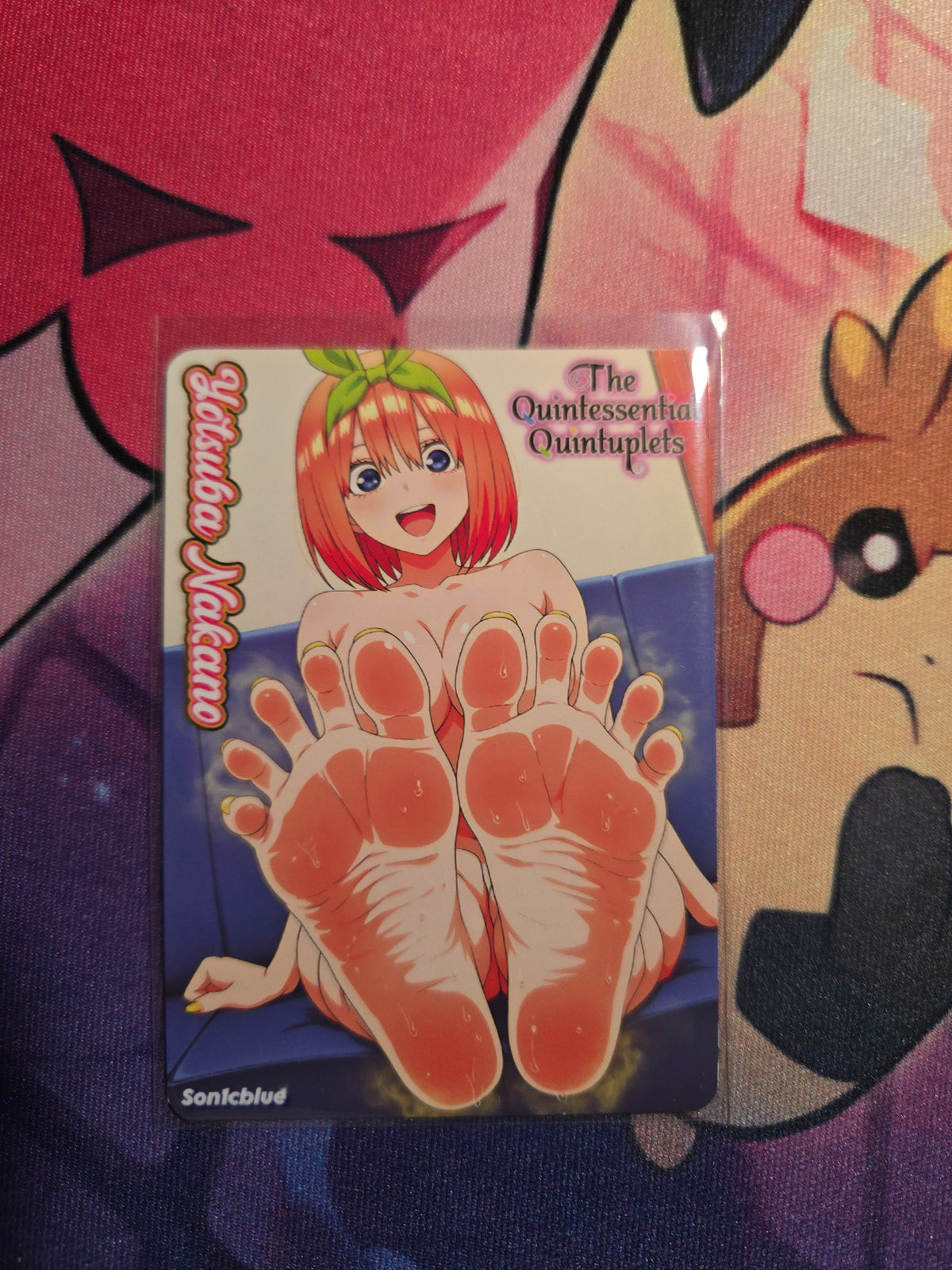 Yotsuba Nakano The Quintessential Quintuplets Custom Non Glow Waifu card Feet Art
