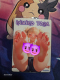 Himiko Toga My Hero Academia Custom Glow Waifu card Feet Art