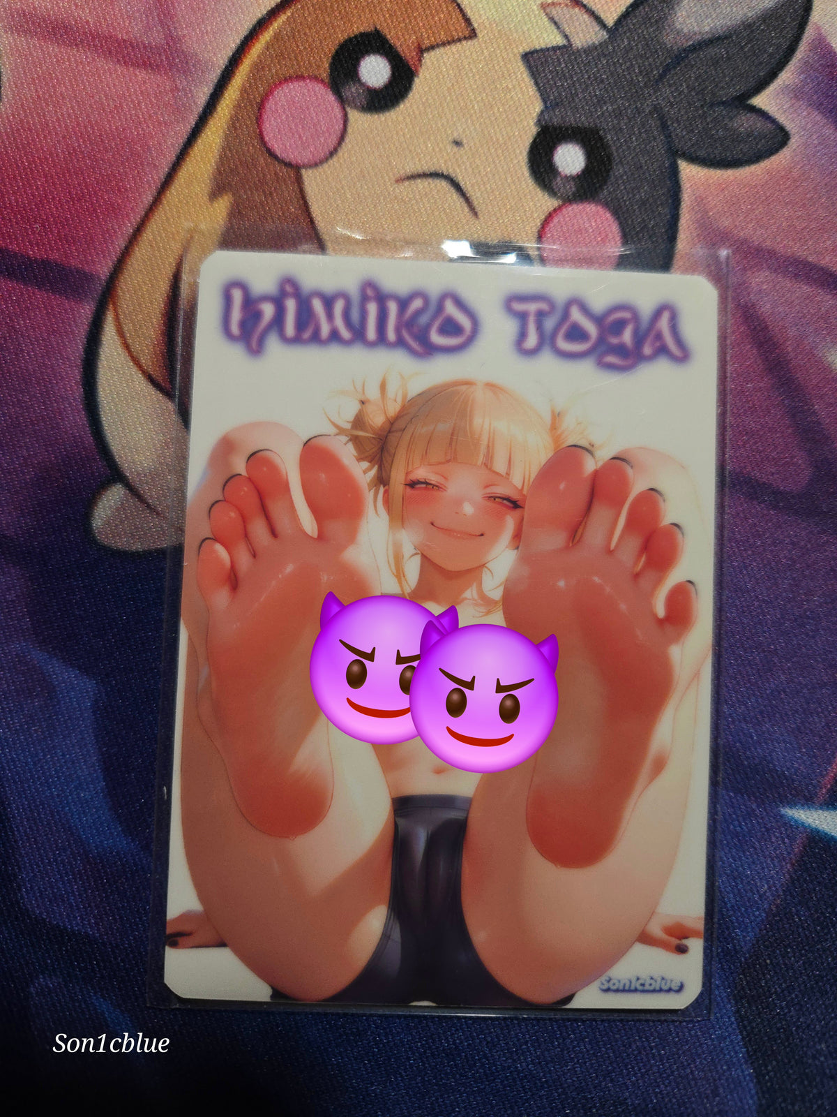 Himiko Toga My Hero Academia Custom Glow Waifu card Feet Art