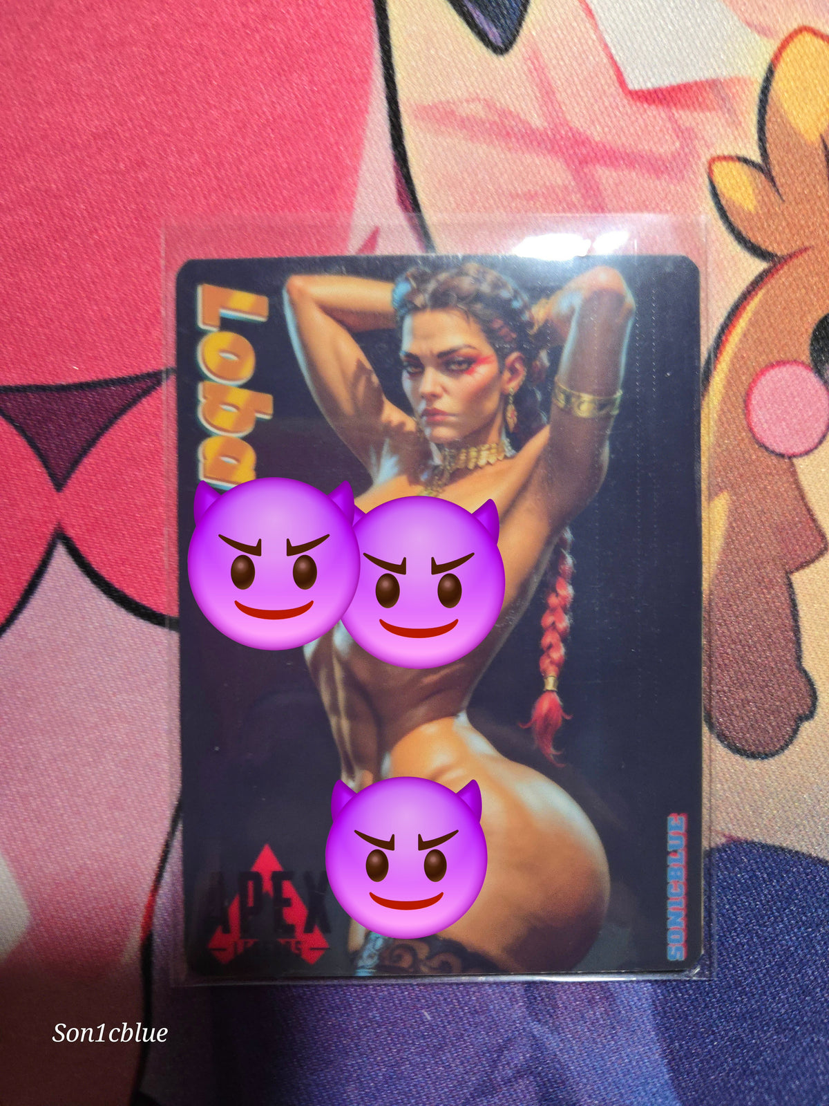 Loba Apex Legends Custom Glow Waifu card Fan Art