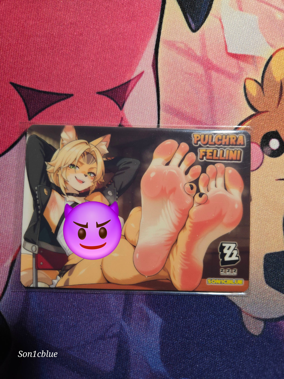 Pulchra Fellini Zenless Zone Zero Custom Glow Waifu card Feet Art 2