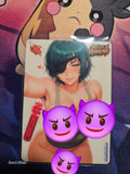 Himeno Chainsaw Man Custom Glow Waifu card Fan art