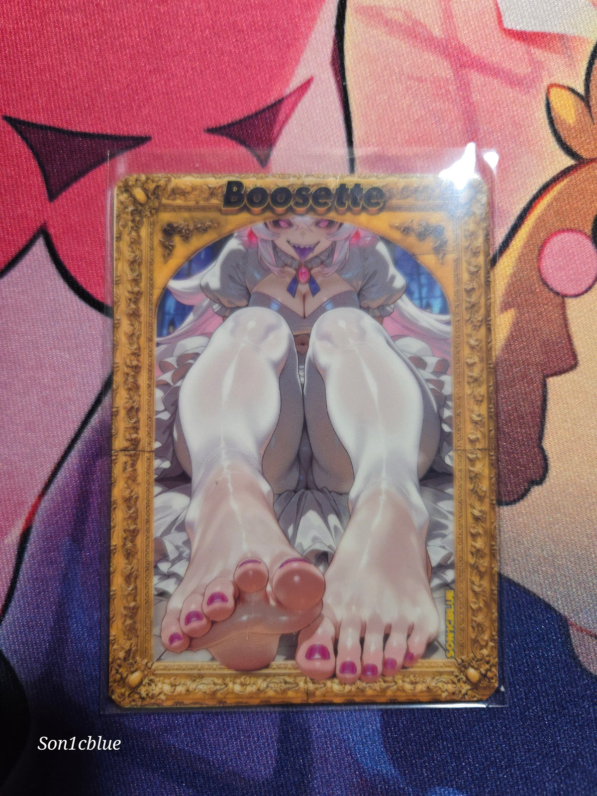 Boosette Custom Glow Waifu card Feet Art