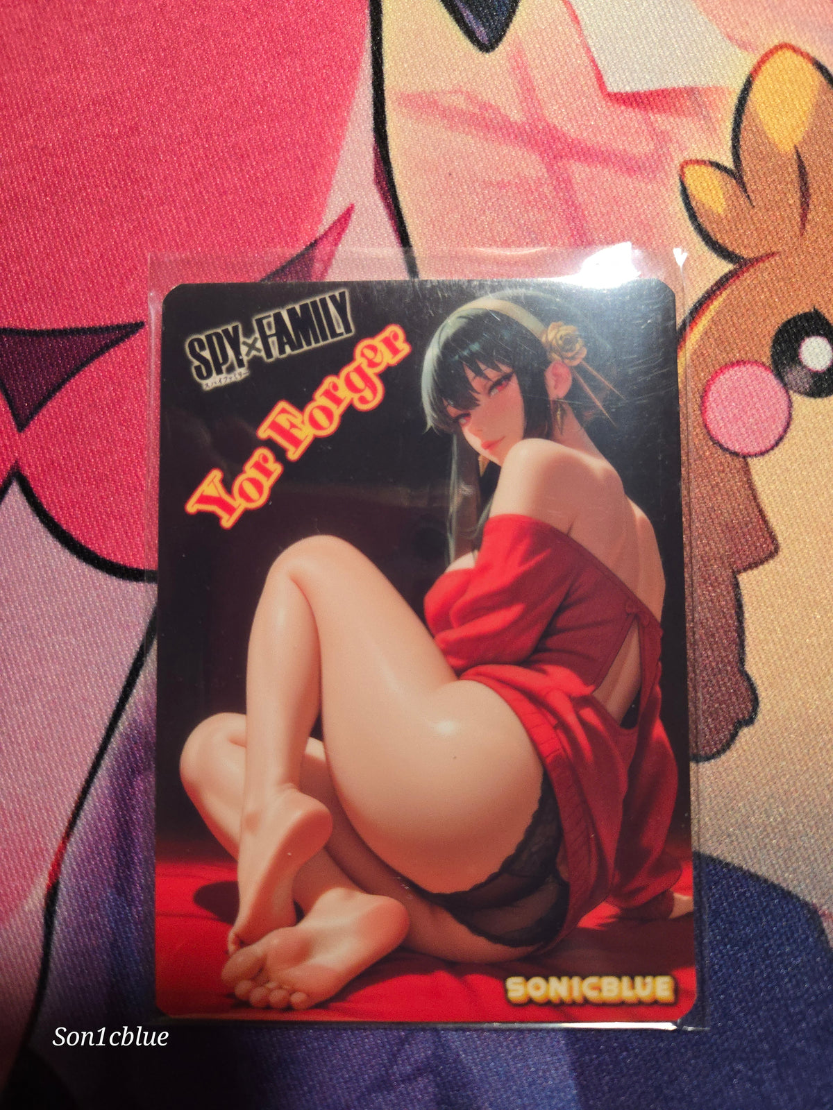 Yor Forger Spy Family Custom Glow Waifu card Feet Art 2