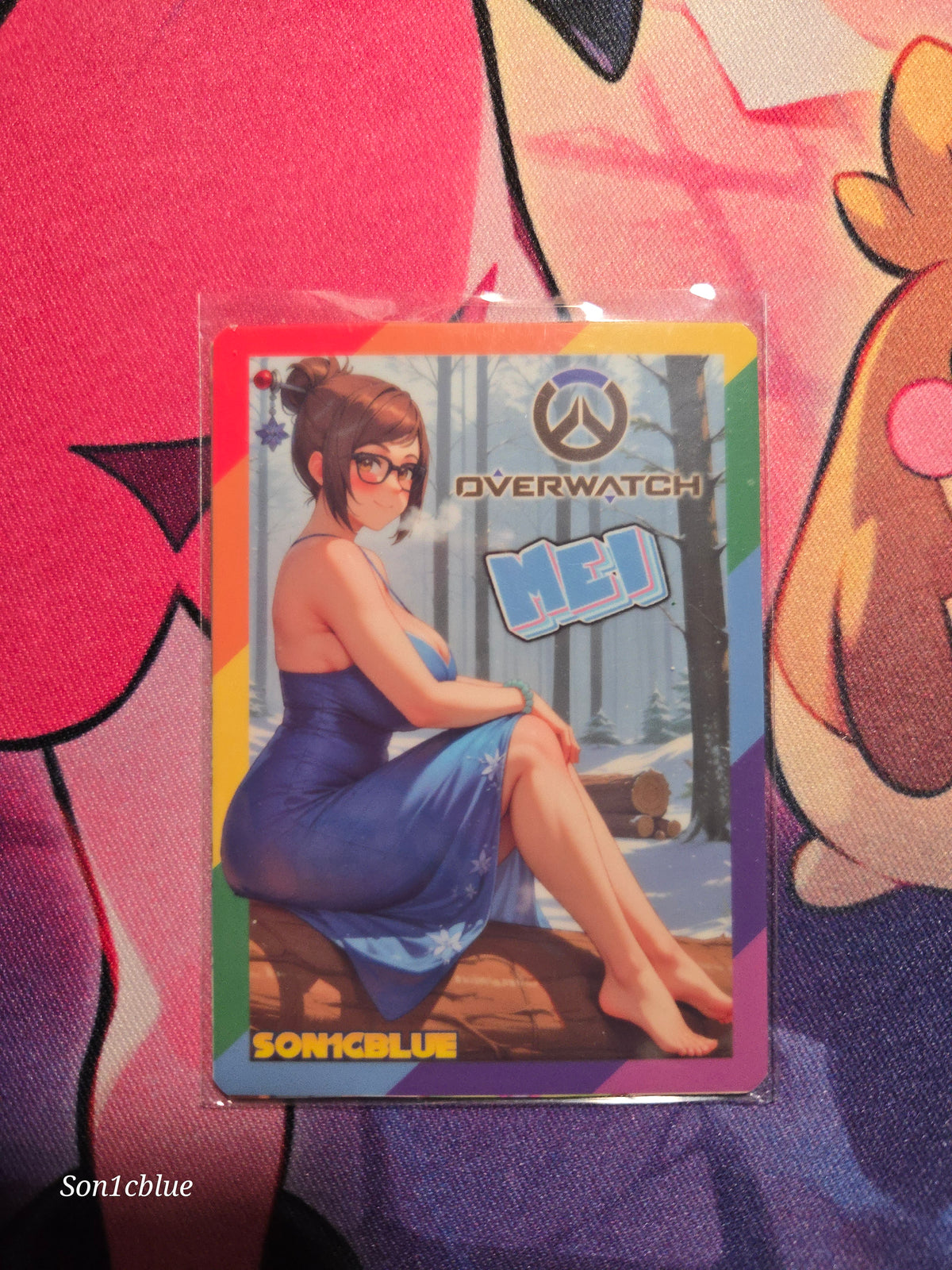 Mei Overwatch Custom Glow Waifu card Feet Art 3