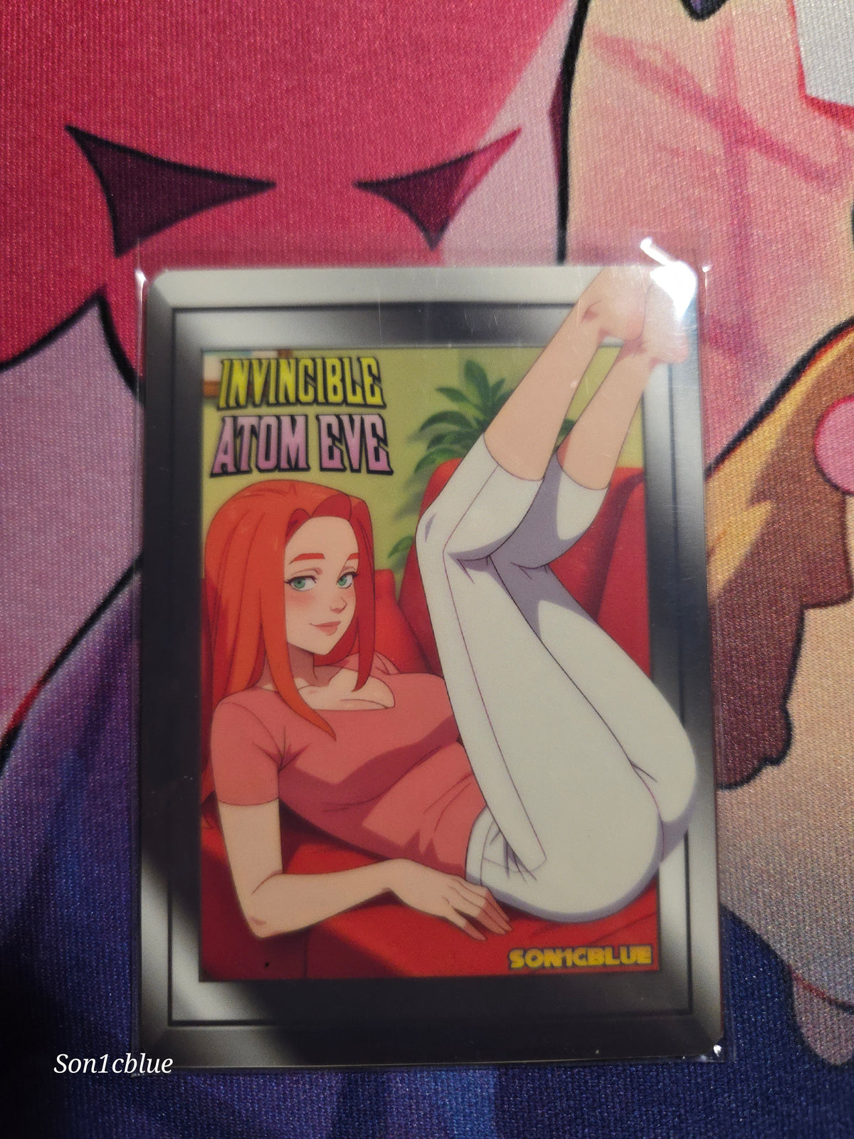 Atom Eve Invincible Custom Glow Waifu card Feet art