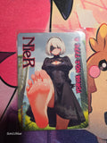 2B NieR: Automata Custom Glow Waifu card Feet Art