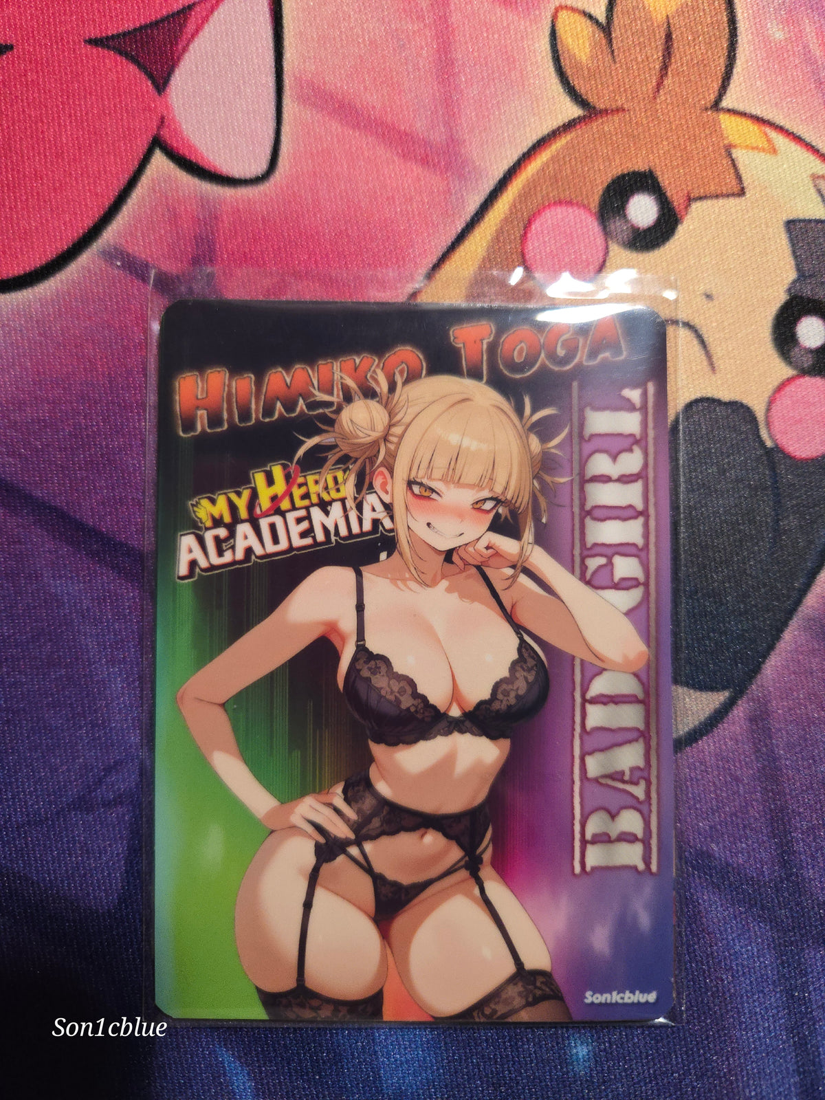Himiko Toga My Hero Academia Custom Glow Waifu card Fan Art 2
