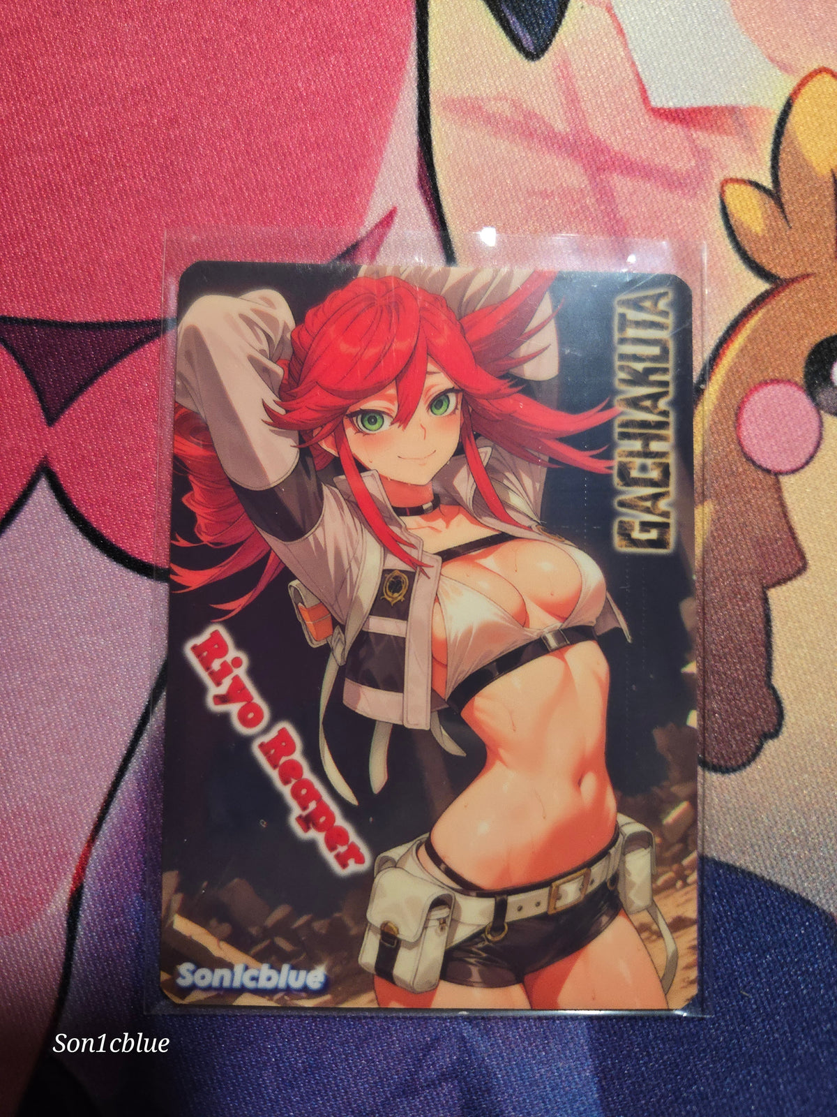 Riyo Reaper Gachiakuta Custom Glow Waifu card Fan Art 3