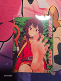 Megumin Konosuba Custom Glow Waifu card Feet Art