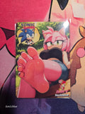 Amy Rose Sonic Custom Glow Waifu card Feet Art 2