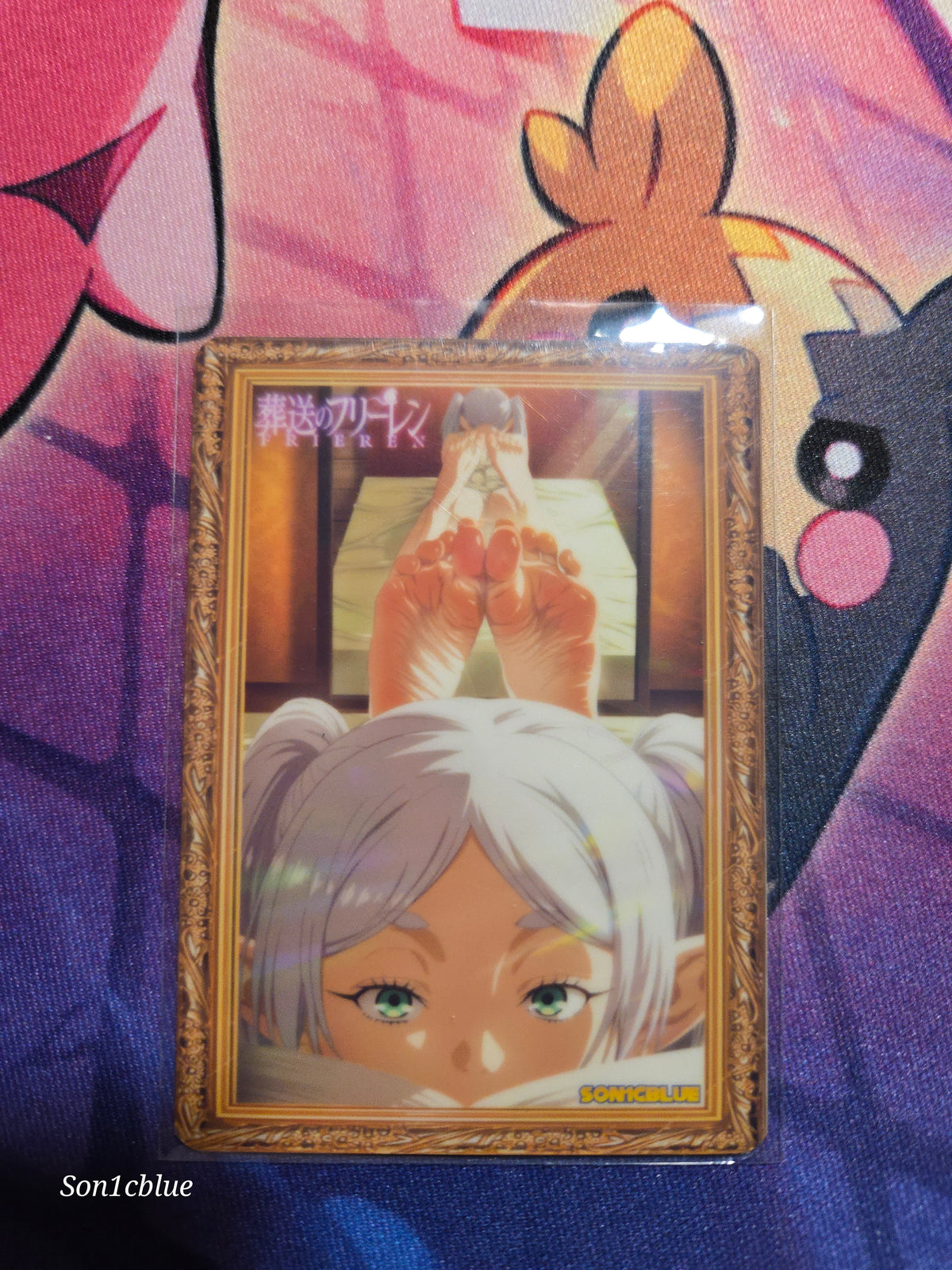 Frieren Custom Glow Waifu card Feet art 15