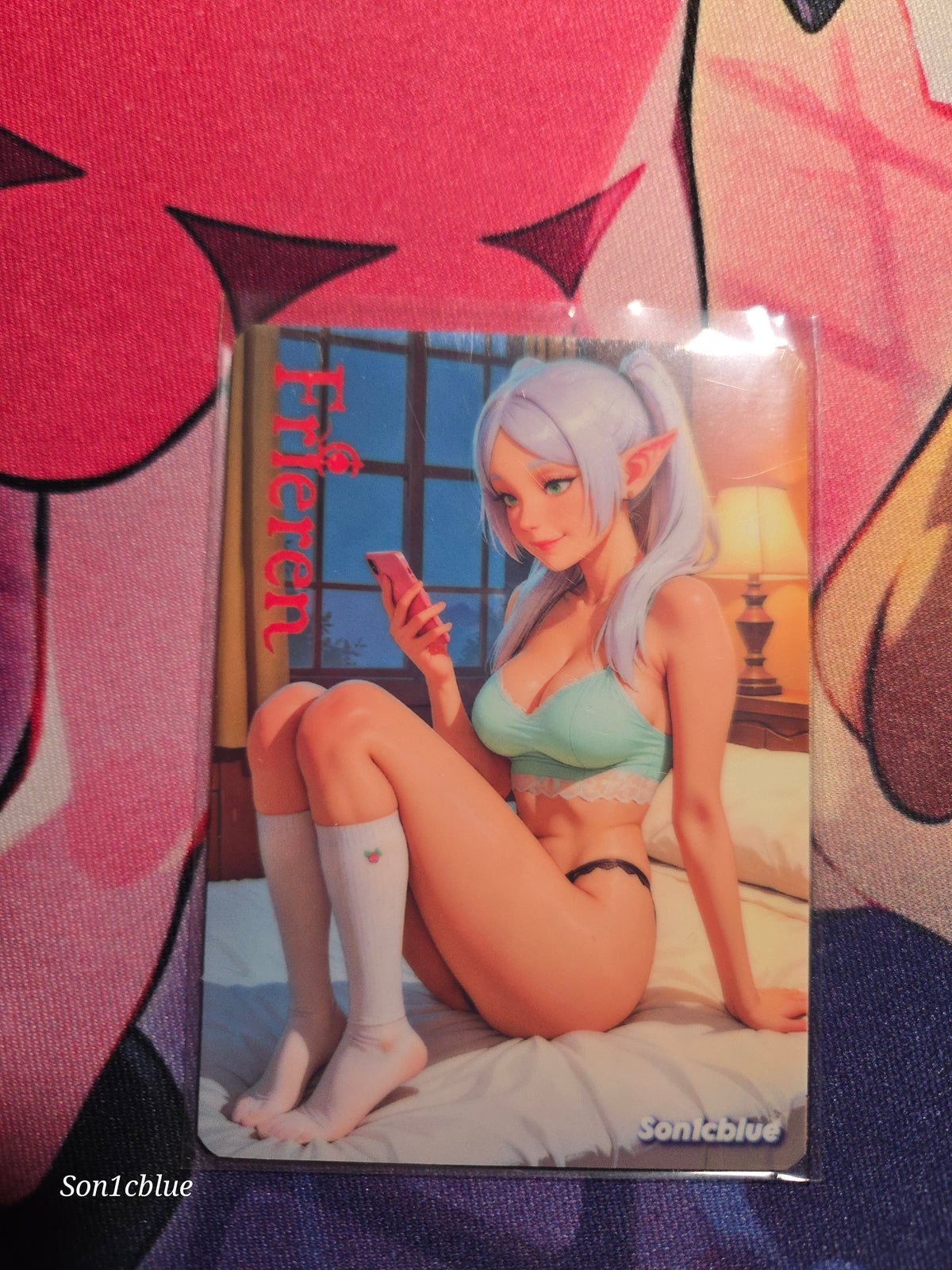Frieren Custom Glow Waifu card Feet art 6