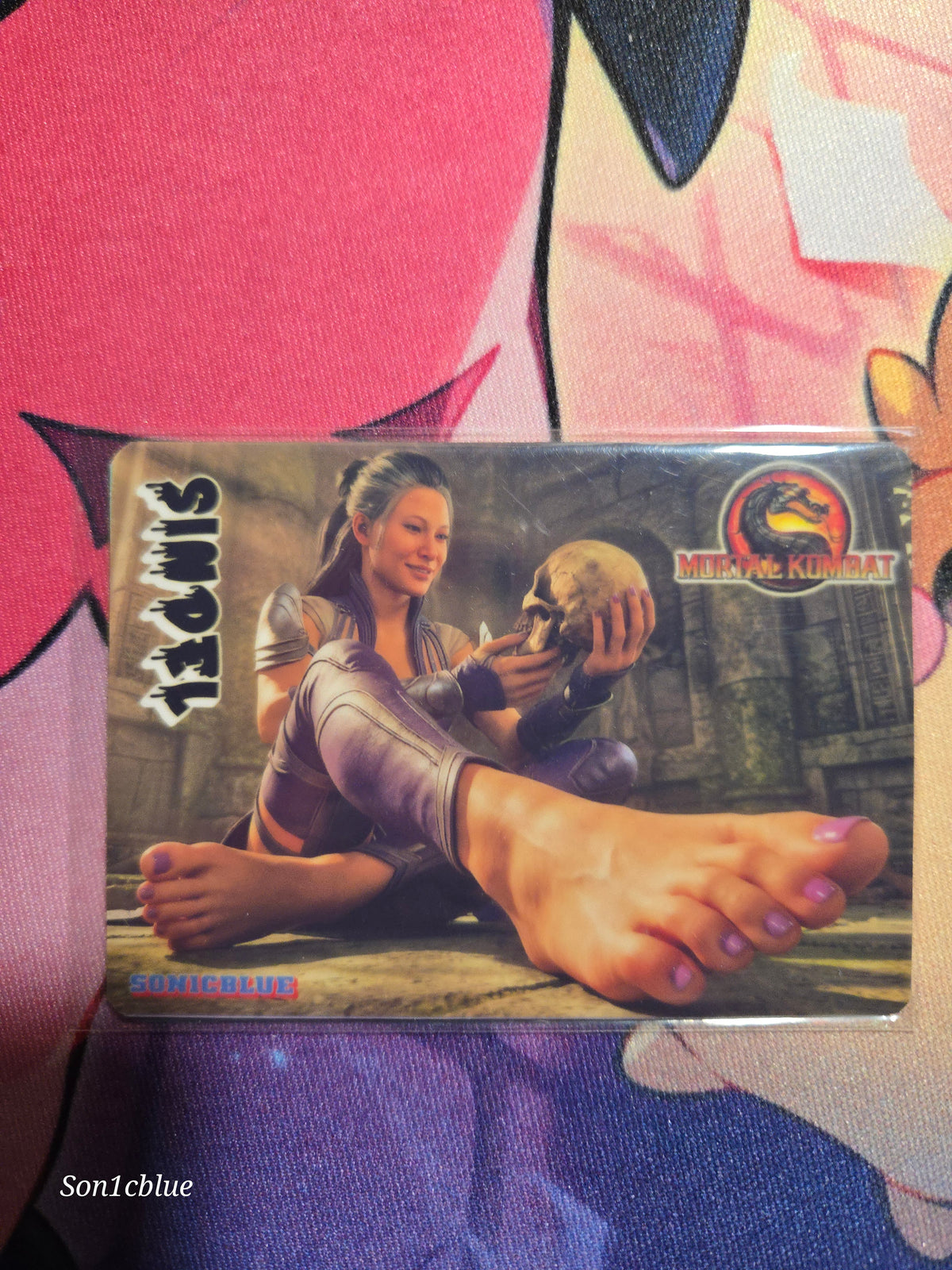 Sindel Mortal Kombat Custom Glow Waifu card Feet Art