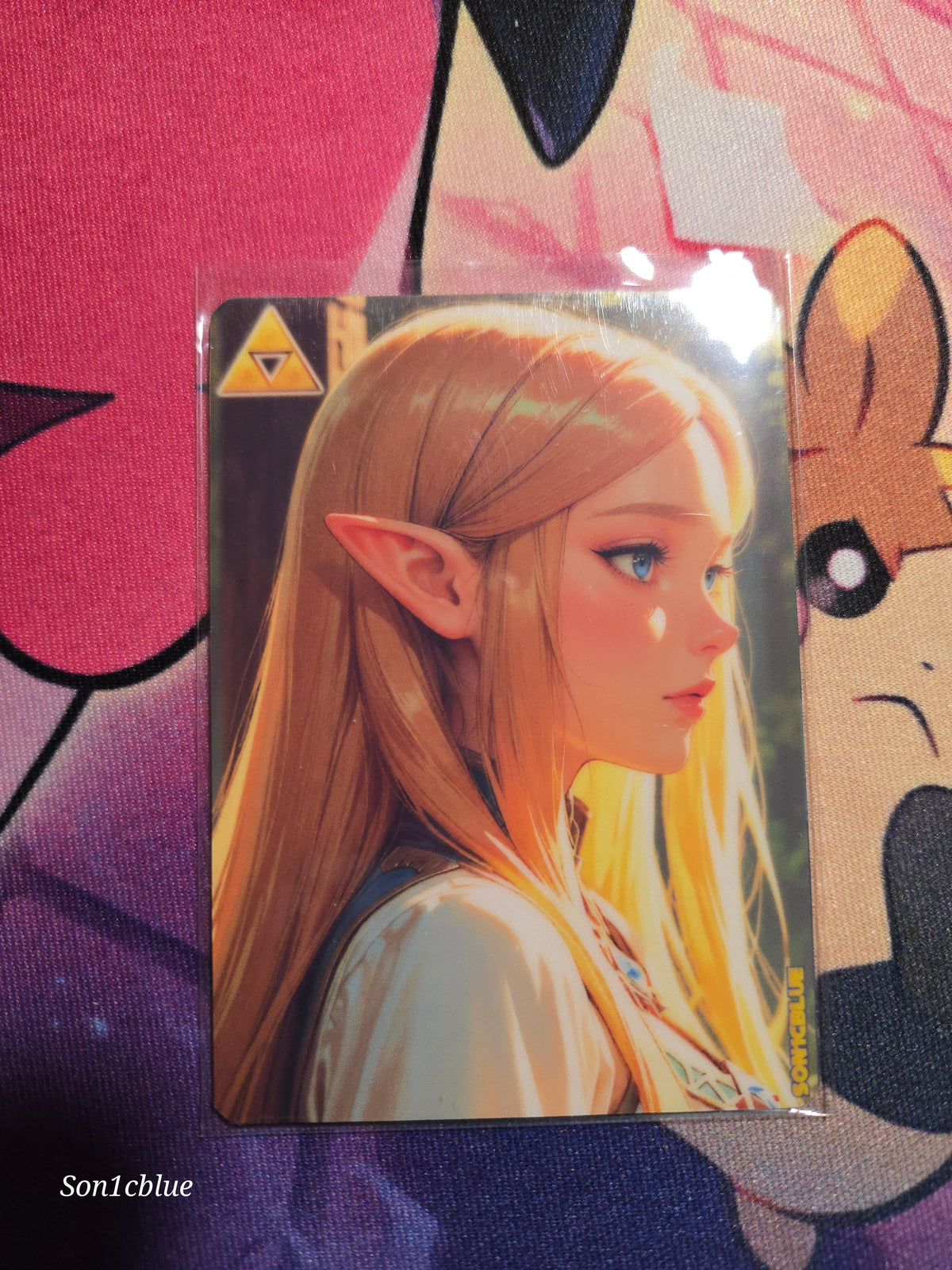 Princess Zelda Custom Glow Waifu card Fan Art