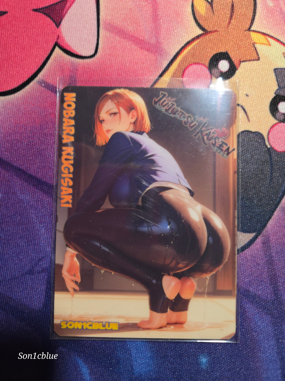 Nobara Kugisaki Jujutsu Kaisen  Custom Glow Waifu card Feet Art 2