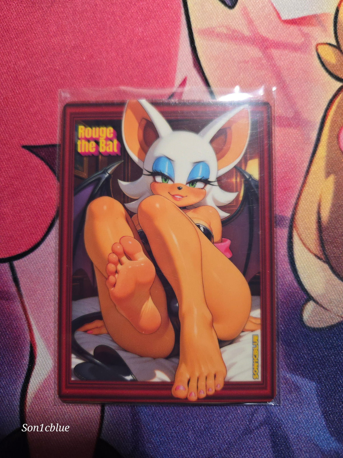 Rouge the Bat Sonic Custom Glow Waifu card Feet Art 3