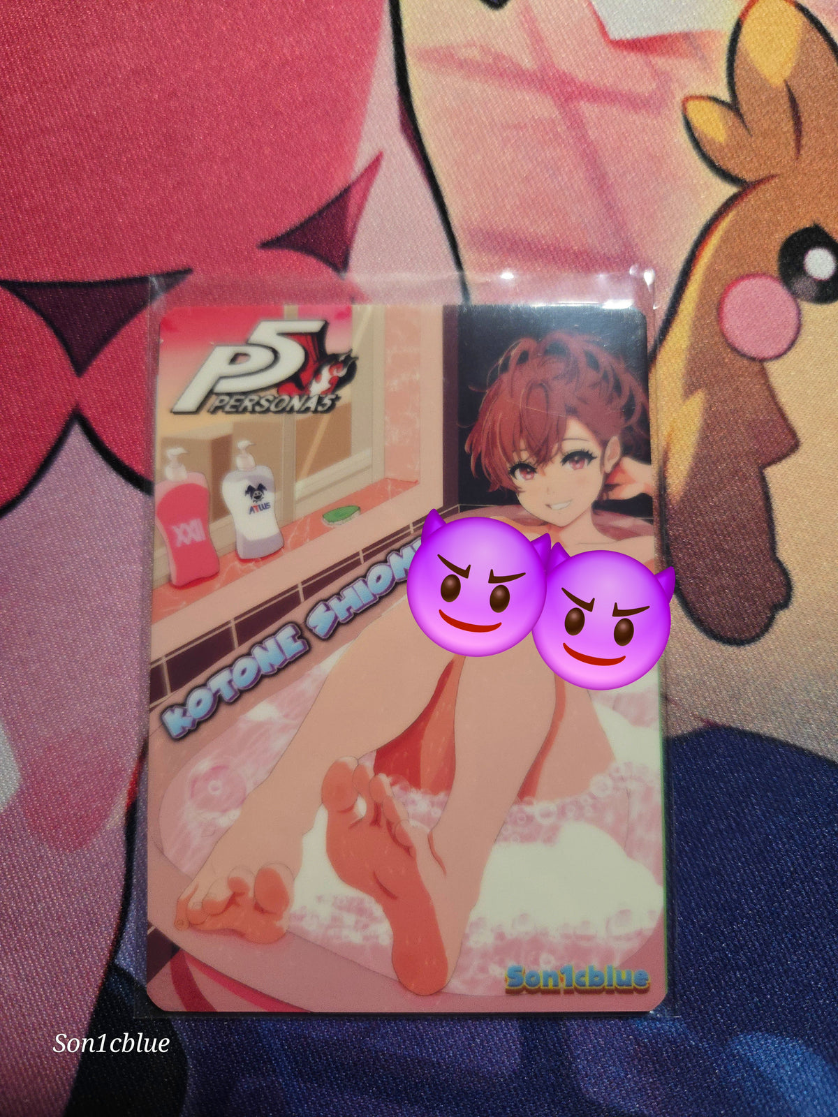 Kotone Shiomi Persona 5 Custom Glow Waifu card Feet Art 2