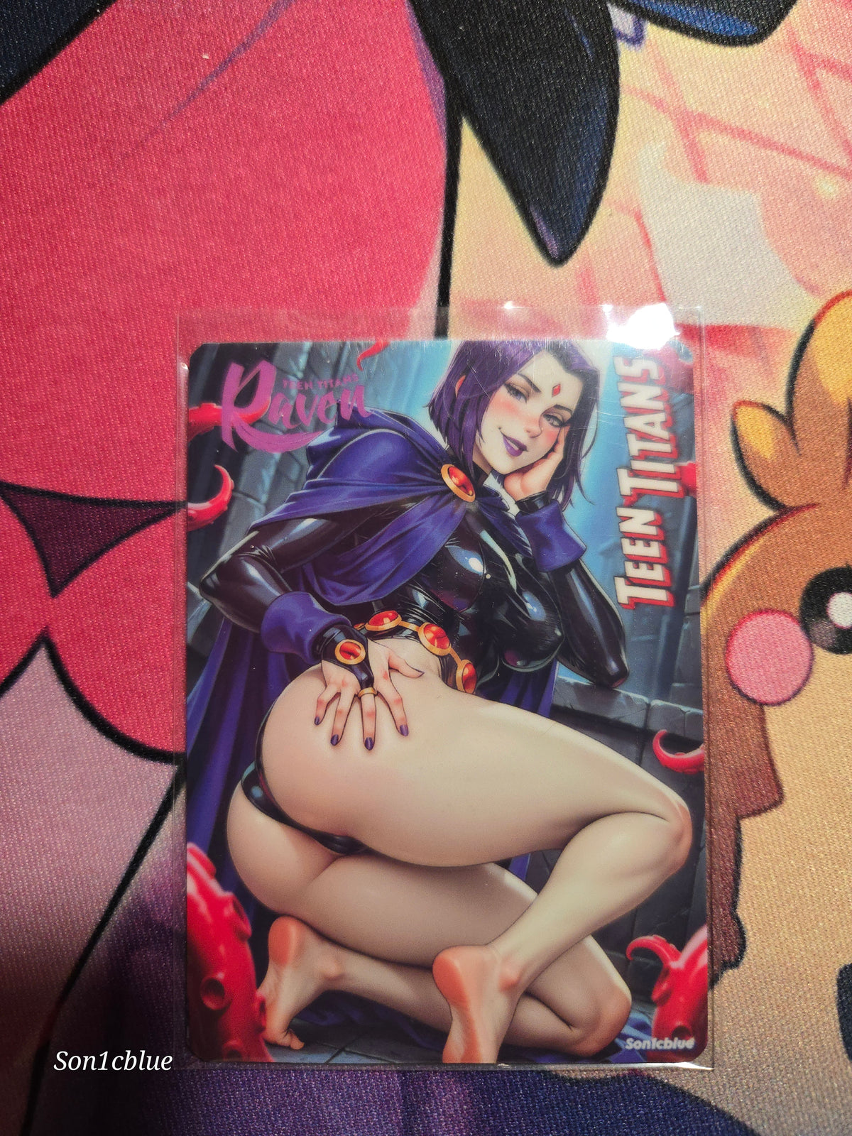 Raven DC Titans Custom Glow Waifu card Feet Art 2