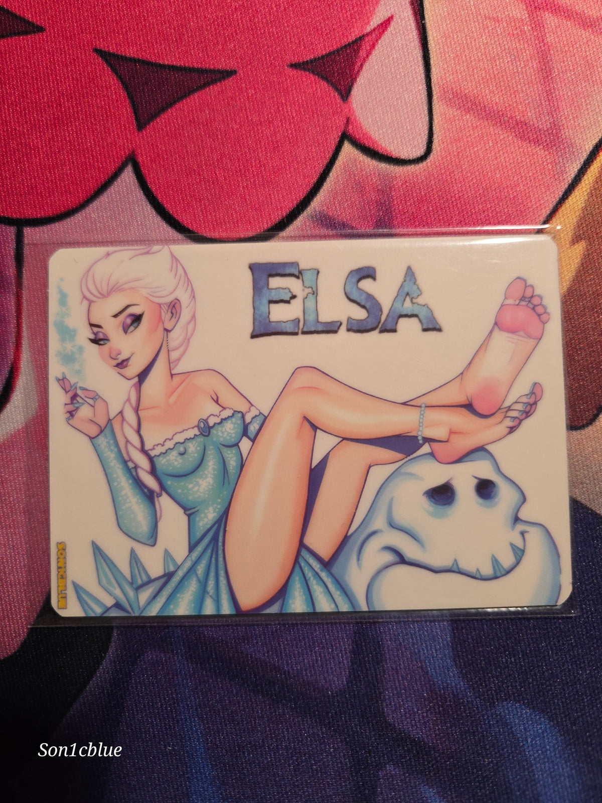 Elsa Frozen Custom Glow Waifu card Feet art 3